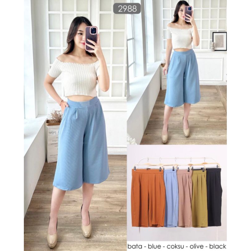 PREMIUM BKK D-PIU 3/4 KNIT TROUSERS // พรีเมี่ยมนําเข้า BKK TROUSERS // พรีเมี่ยมนําเข้า BKK BOTTOM 