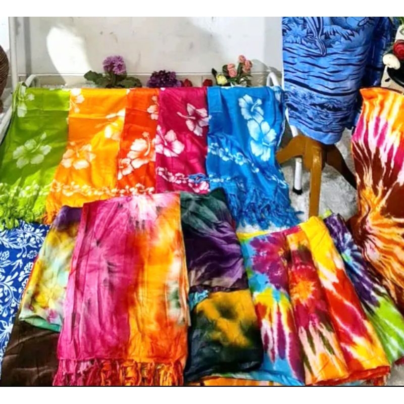 จัมโบ้ ขนาดบาลี BEACH SArong, เสื้อผ้าบาลี BEACH พร้อม TASSELS
