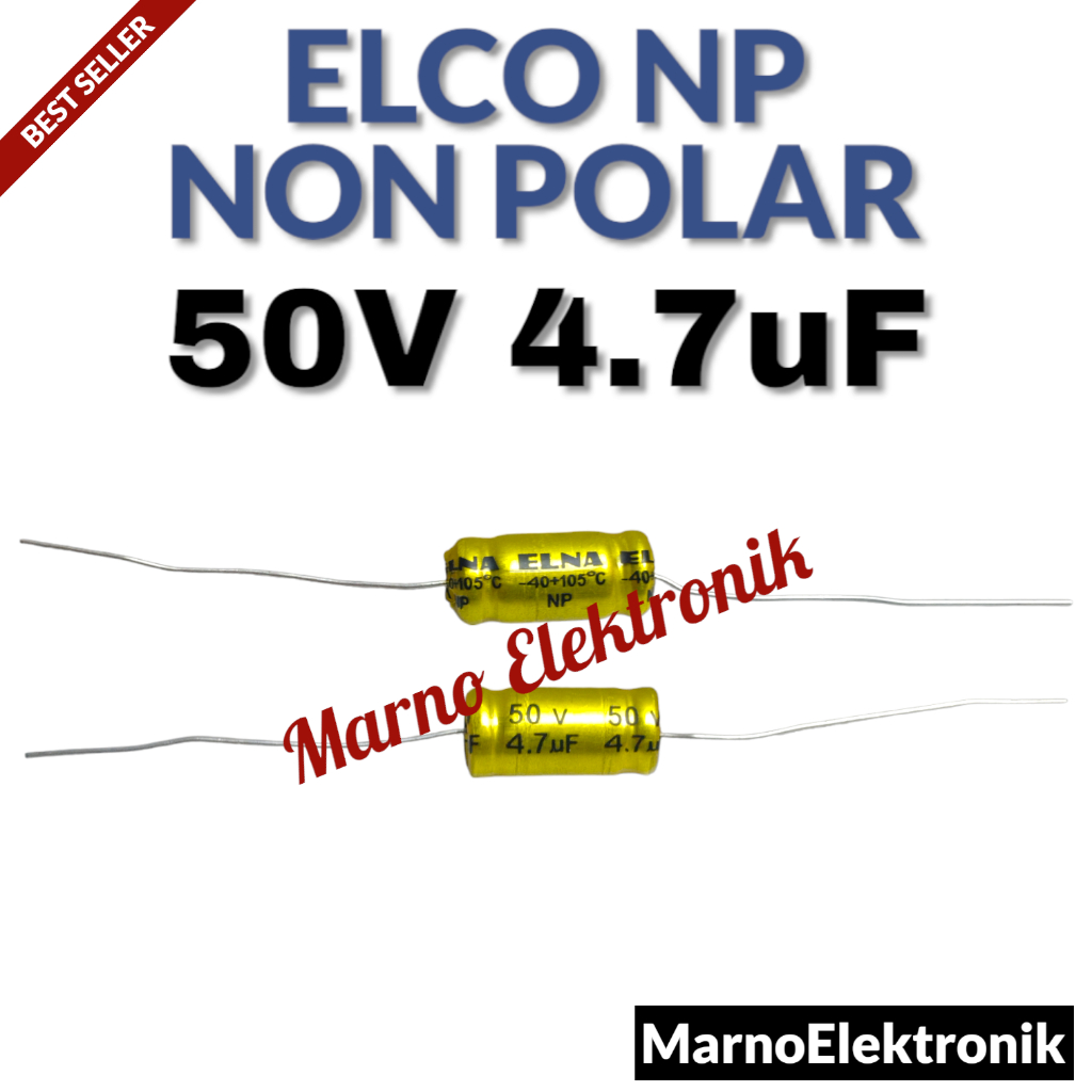ELCO NP NON POLAR 50V4.7UF 50V 4.7UF ต้นฉบับ