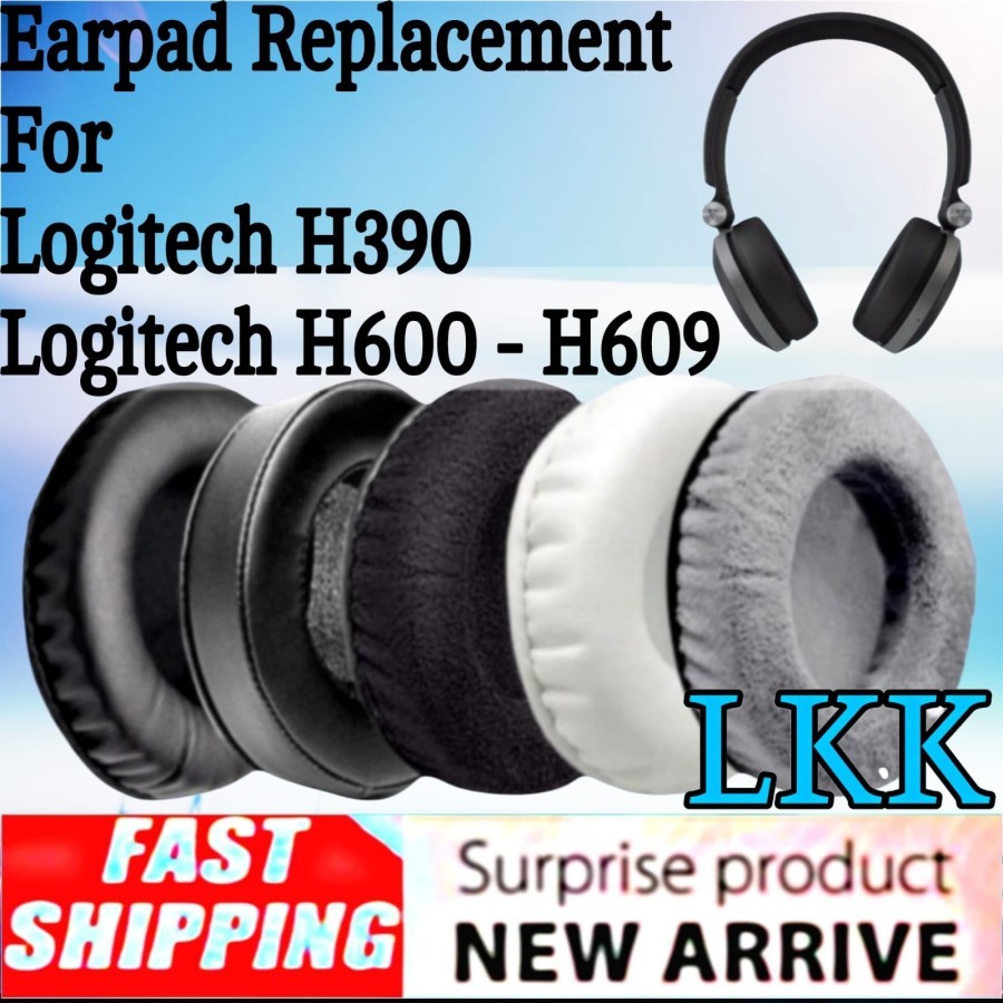 Logitech ชุดหูฟังโฟมแผ่นรองหูฟัง H390 H600 H609 HD 390 600 609 แผ่นรองหูฟัง Earcups