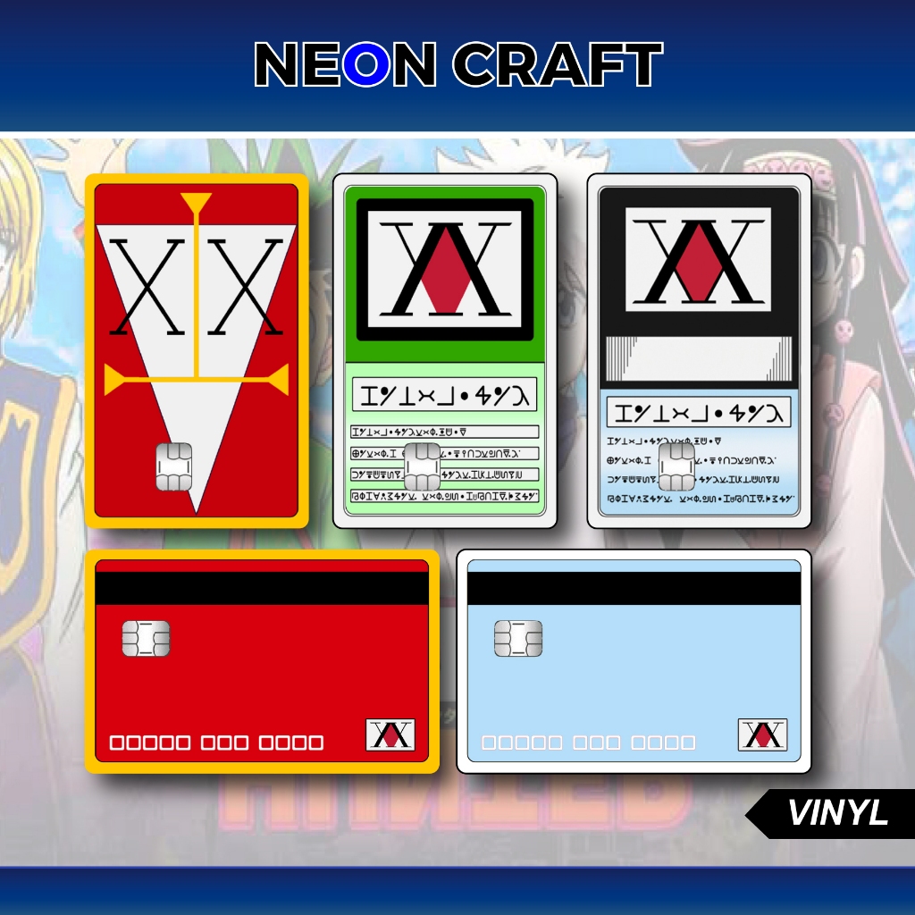 HUNTER X HUNTER ATM สติกเกอร์การ์ด Garskin Skin Card ATM อะนิเมะ HXH สติกเกอร์ ATM การ์ด Bca Bri Man