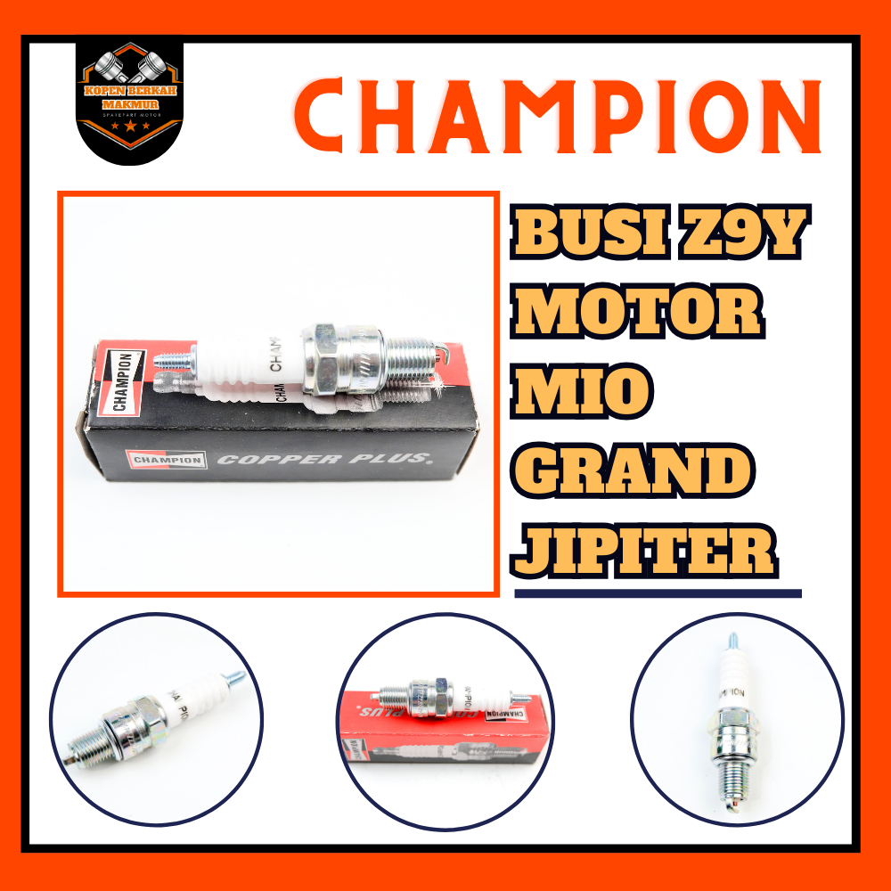 CHAMPION COPPER Z9Y MOTORCYCLE SPARK PLUG CHAMPION MOTORCYCLE SPARK PLUG - GRAND, SUPRA X FIT, REVO