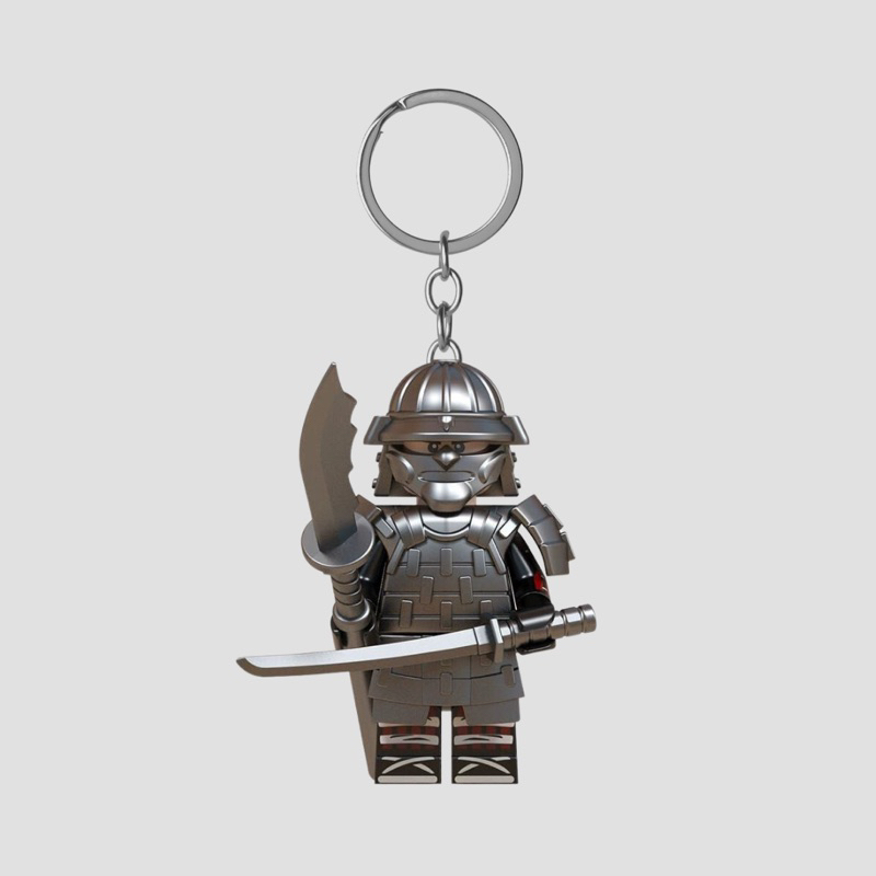 GANTUNGAN Dhis Project LEGO Minifigure Samurai Ronin Japan พวงกุญแจเมจิ