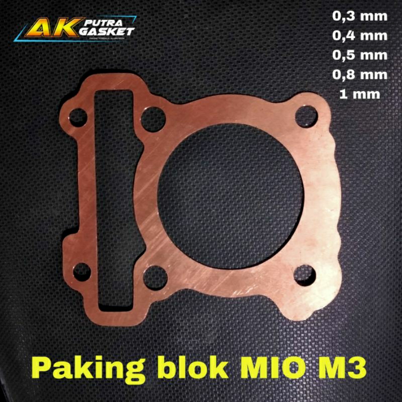 ปะเก็นบล็อก Mio M3 / Yamaha MIO M3 ปะเก็น Perpak Packing