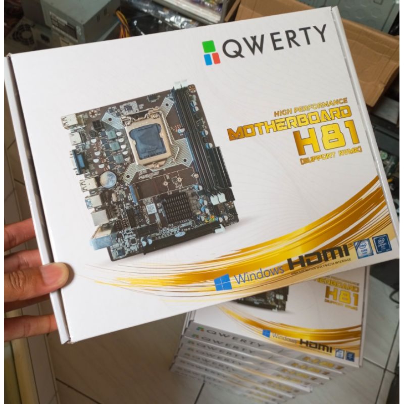 INTEL เมนบอร์ดกล่องกระดาษ mobo dus mainboard qwerty intelligence h81 h61 h55 h110