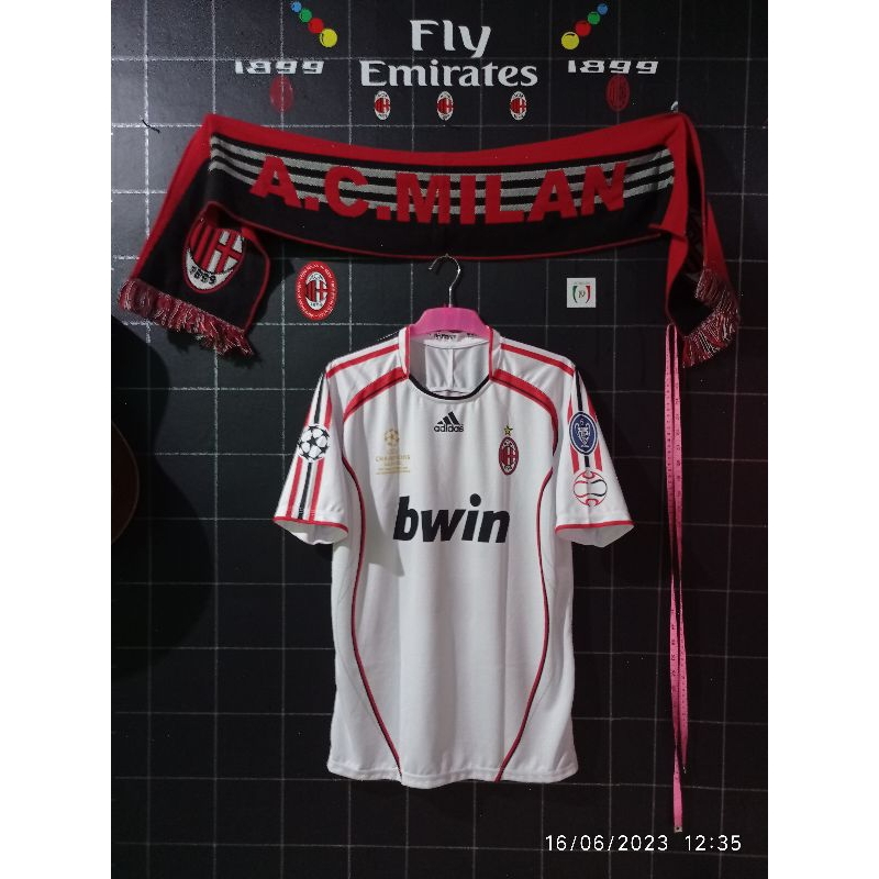 Ac Milan Away Final athena 2007 Size M Kaka 22