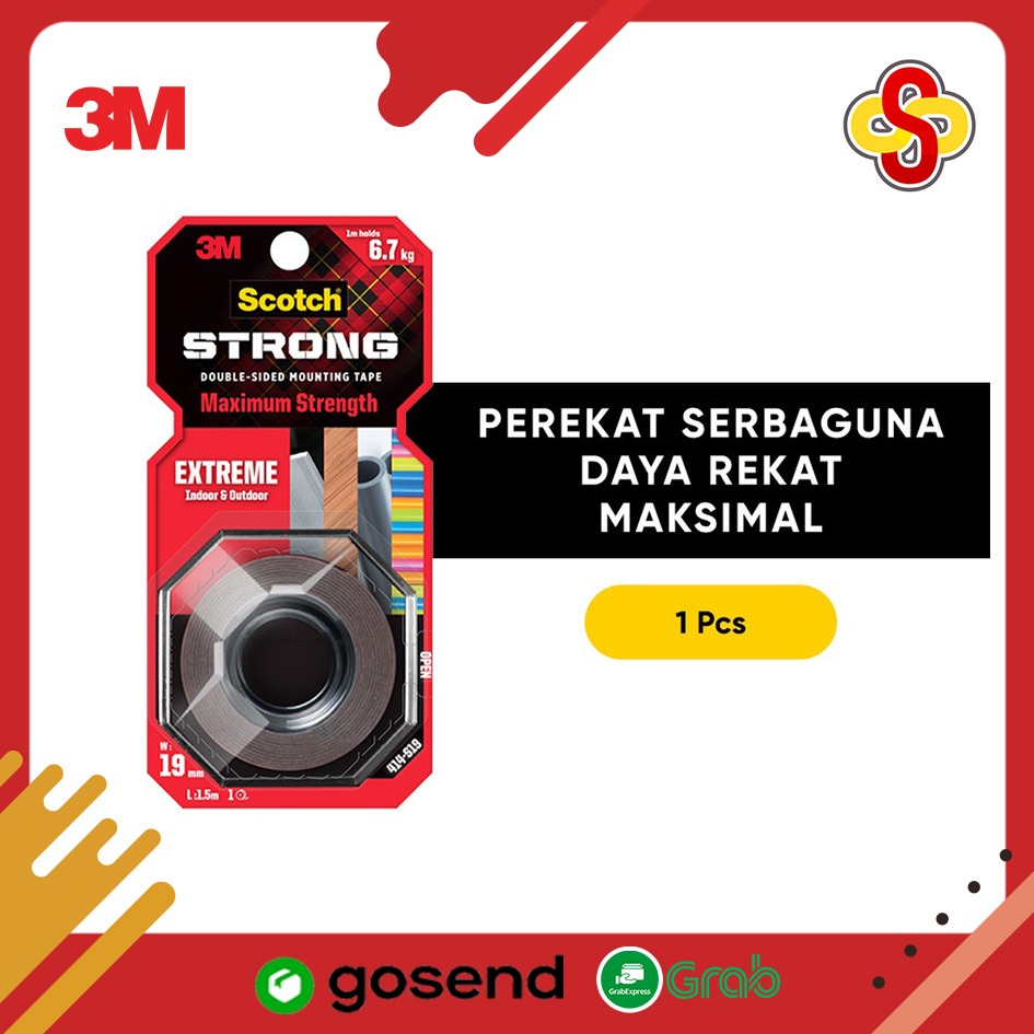 Double Tape Extreme Mounting Tape 3M Scotch 19 MM X 1.5 M 414-S19