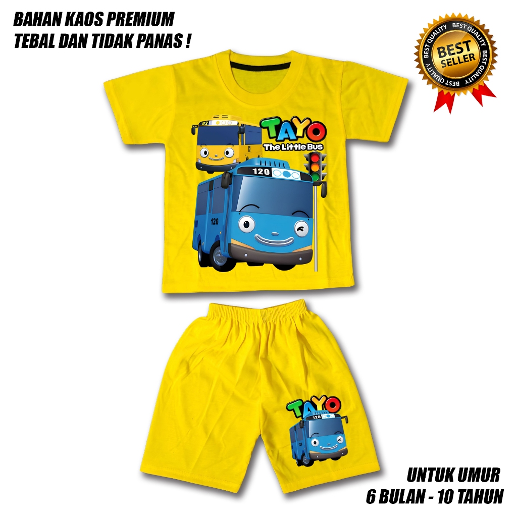 TAYO BOYS SUITS PREMIUM MATERIAL / BOYS SUITS AGED 0-10 YEARS / TAYO CHILDRENS CLOTHES / ชุดเด็กชาย