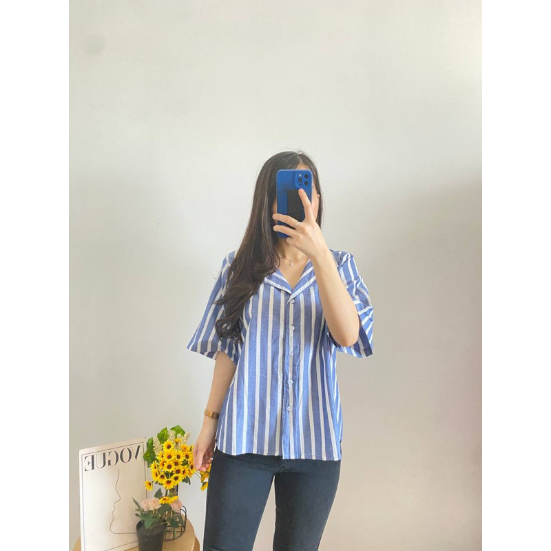 Dahlia SALUR Top by Theverrable / DENIM Top / DENIM ON DENIM / BUSUI DENIM / PREMIUM DENIM SHIRT