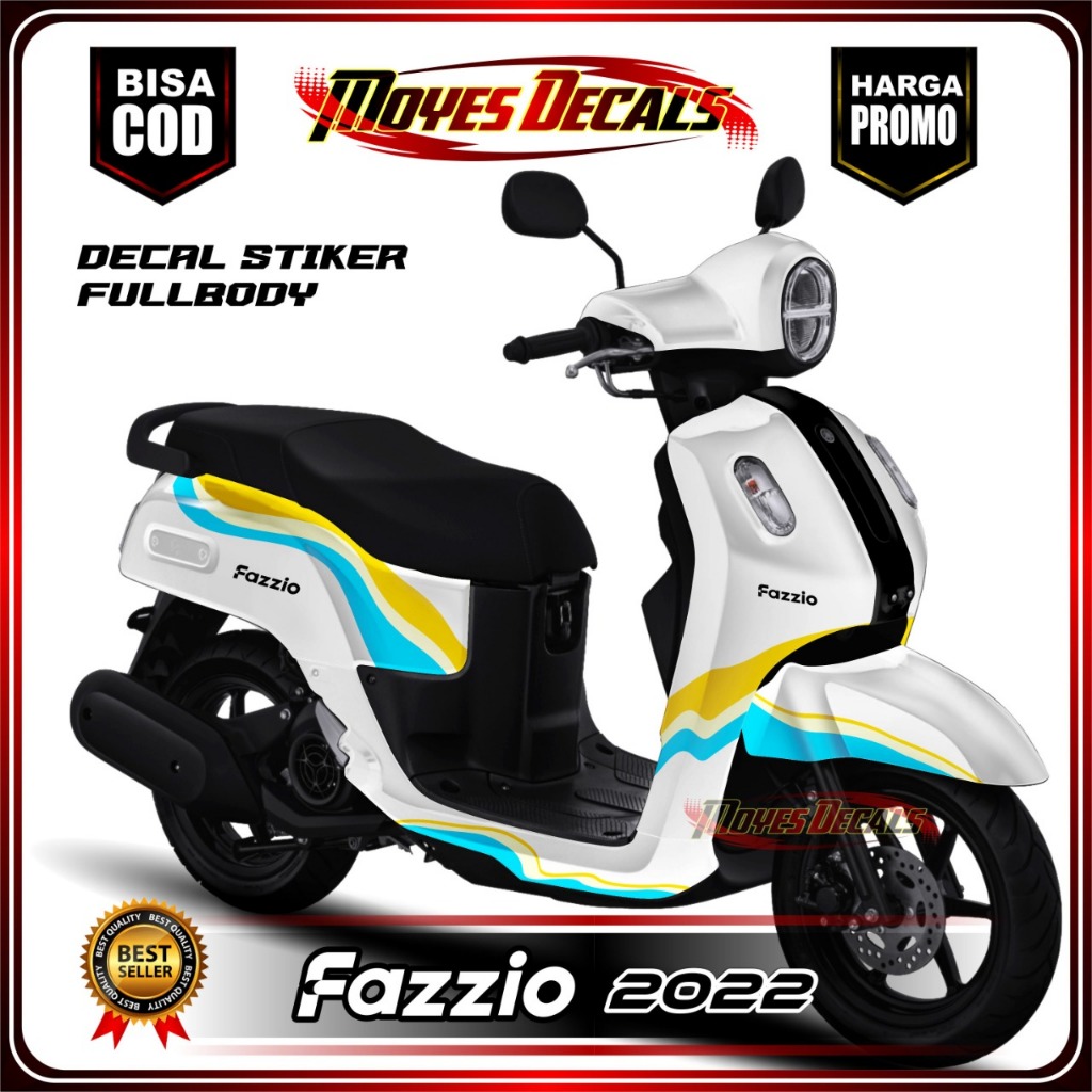 สติกเกอร์ ลาย Yamaha Fazzio 2022 สําหรับติดตกแต่ง