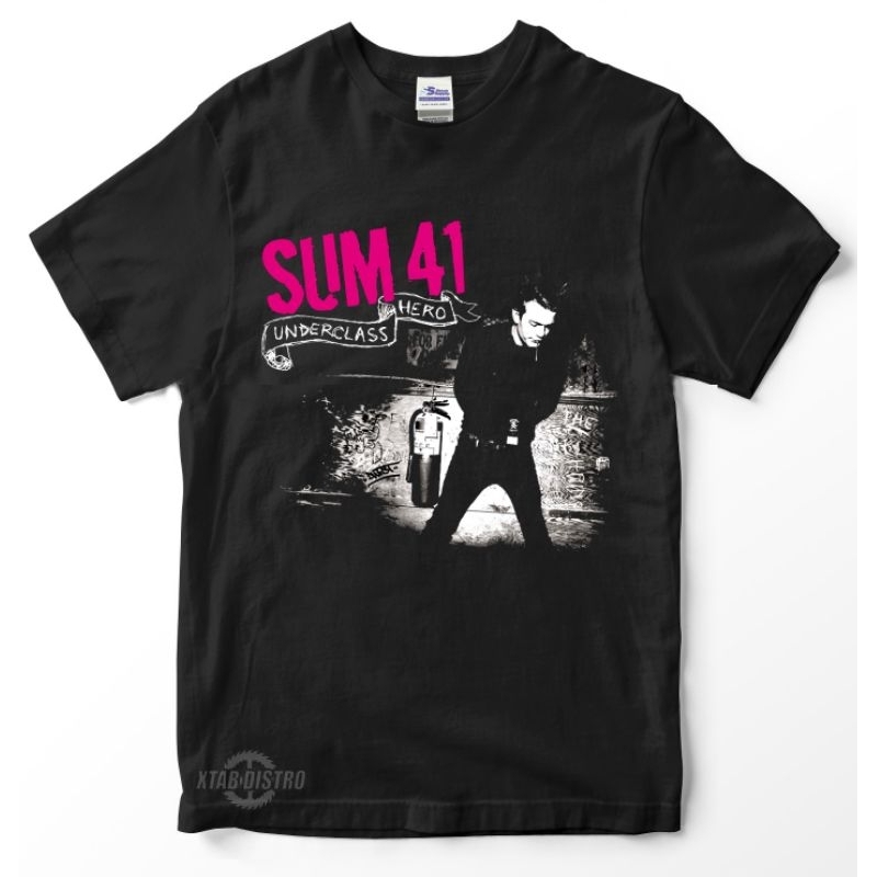 SUM 41 UNDERCLASS HERO เสื้อยืดพรีเมี่ยม sum41 pop punk Greenday