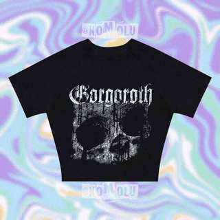 NOMOLU - Crop Top Tee Kaos Wanita Vol.05 Gorgoroth