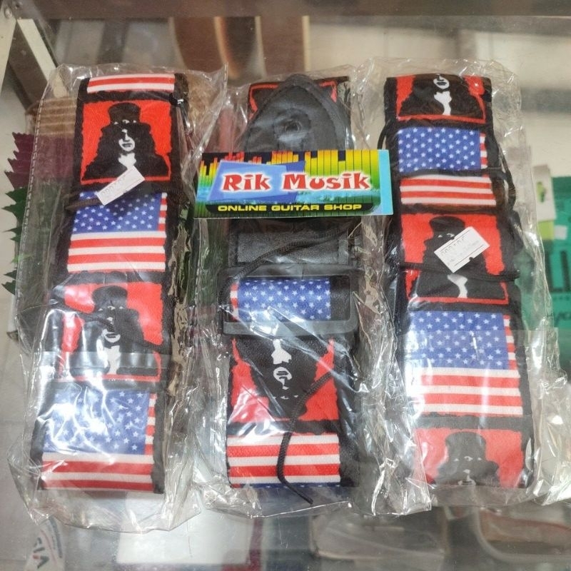 GNR Slash Motif Guitar Strep เหมาะสําหรับกีตาร์ทุกประเภท