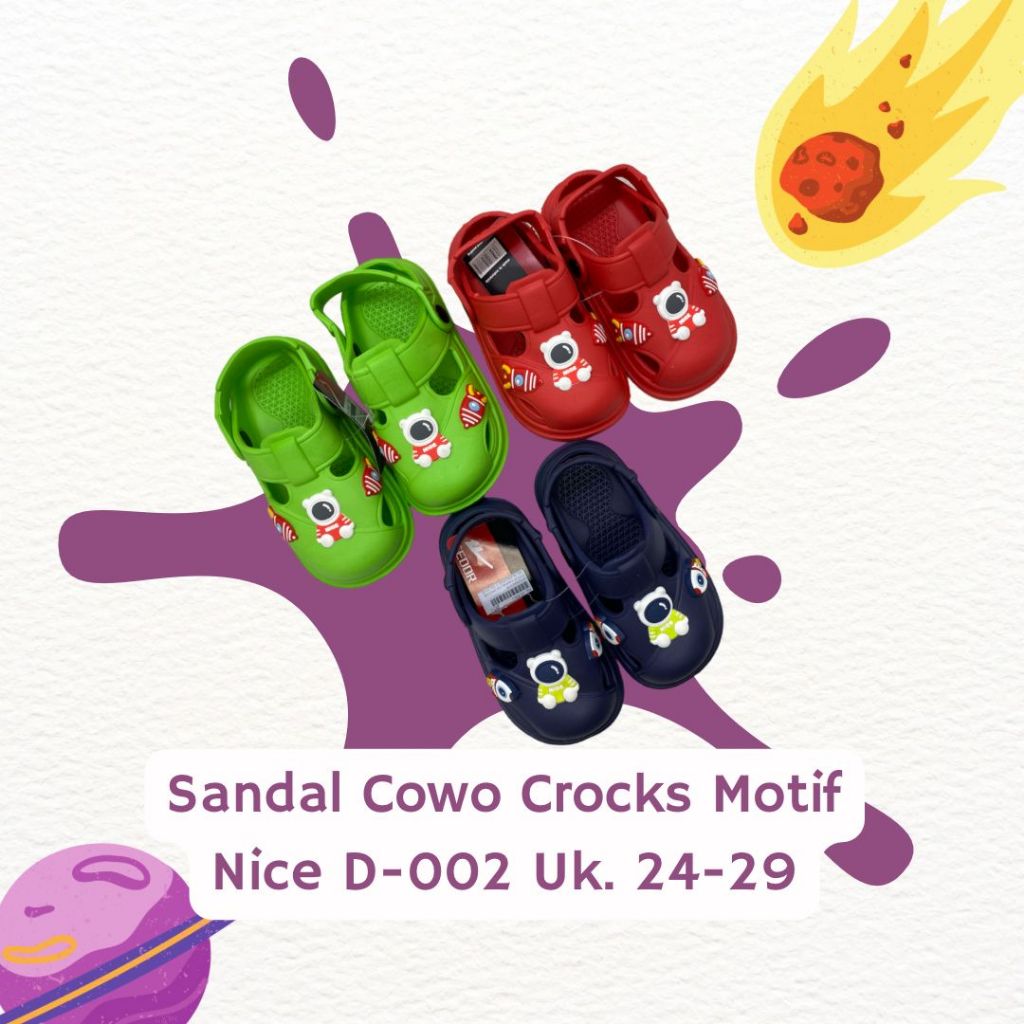 Nice Mens Crocks Back Strap Sandals D-002 Size 24-29