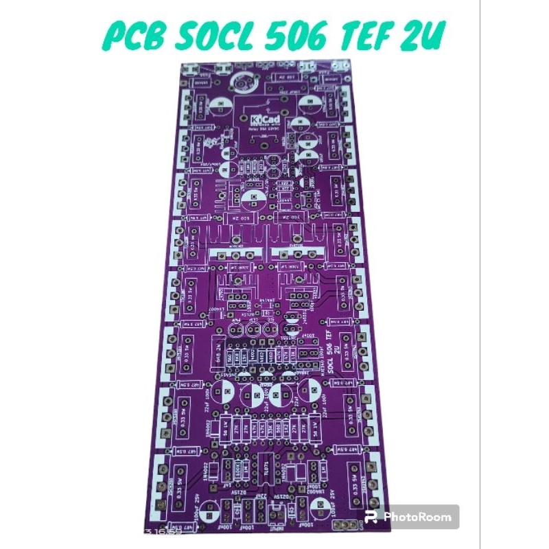Pcb socl 506 tef 2u 20.cm ใยสองชั้น