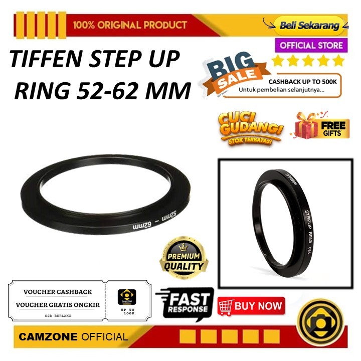 Tiffy Step Up Ring 52-62MM