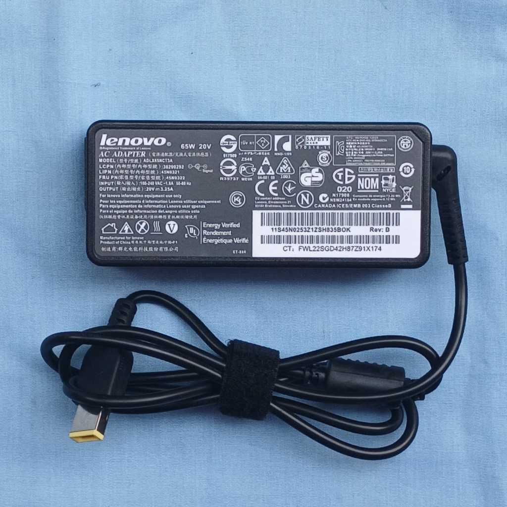 THINKPAD CHARGER 20V 3.25A USB ADAPTER IDEAPAD 20V 3.25A X240 X240S X250 X260 X270 Z50 Z50-70 Z50-75