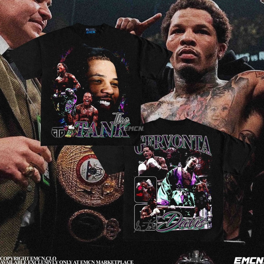 Emcn เสื้อยืดขนาดใหญ่ Gervonta Tank Davis