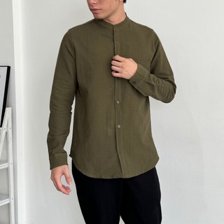 COZYCLUB Nathan Koko Linen  | Kemeja Koko Pria Lengan Panjang | 101