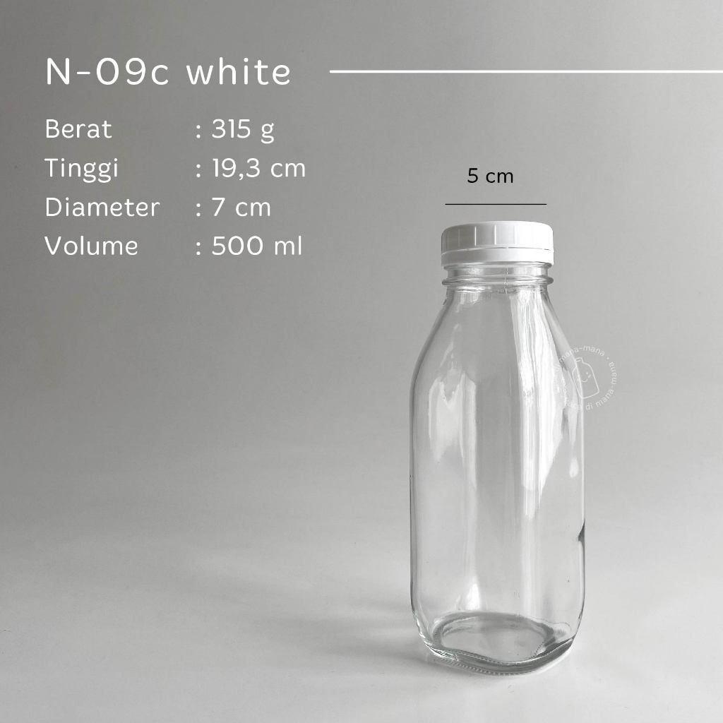 ขวดแก้ว Times Square 300ml 500ml 1 ลิตร - ขวดน้ําผลไม้กาแฟ - กล่อง