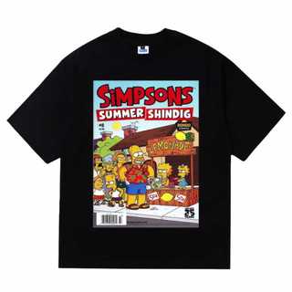 Nebula Tshirt Simpson Summer Vintage lengan pendek Hitam Kaos distro Unisex