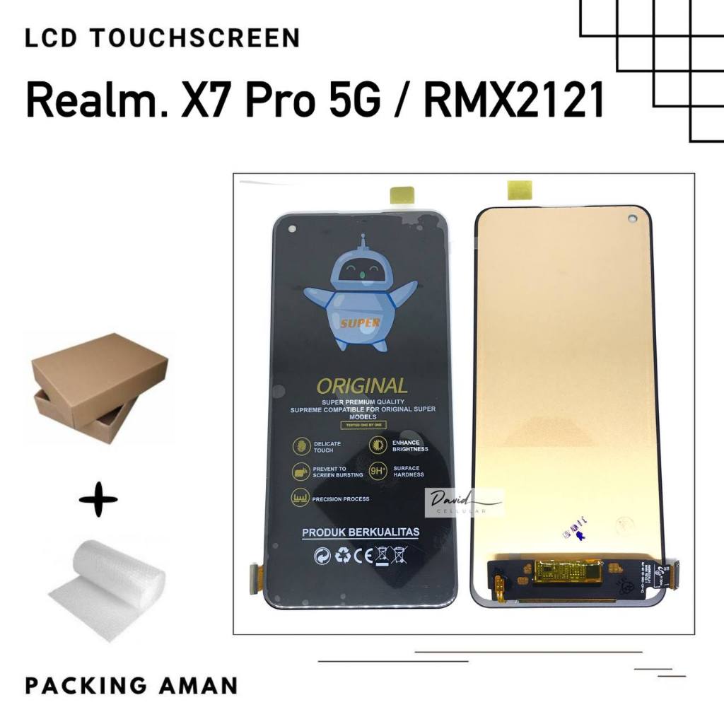 หน้าจอสัมผัส Lcd แบบครบชุด สําหรับ REALME X7 PRO 5G RMX2121