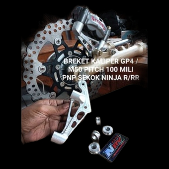 Cnc Caliper Bracket M50/GP4 PITC 100 PNP Front Shock NINJA R/M50 Caliper Bracket/BREMBO PITCH 100