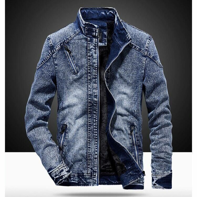 New Cool JEANS Jacket SHANGHAI High Collar DENIM