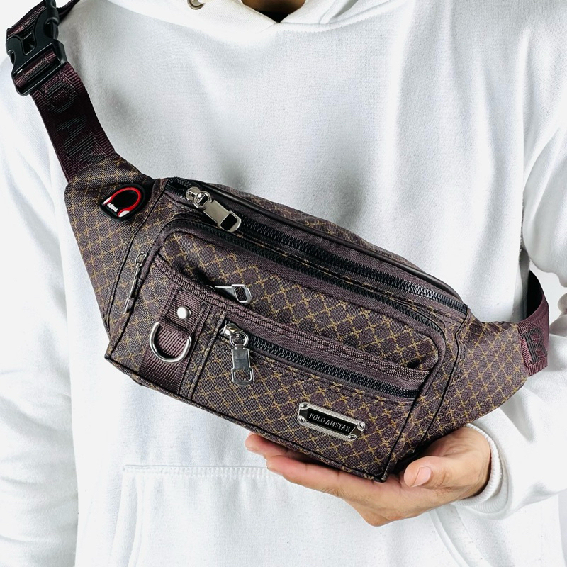 WAISTBAG WATERPROOF MENS AND WOMENS SLING BAG กระเป๋าคาดเอวแบบสปอร์ต
