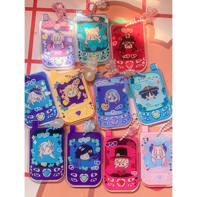 GANTUNGAN Genshin Impact Phone พวงกุญแจอะคริลิคโดย Catspringg | พวงกุญแจอะคริลิค Genshin Impact