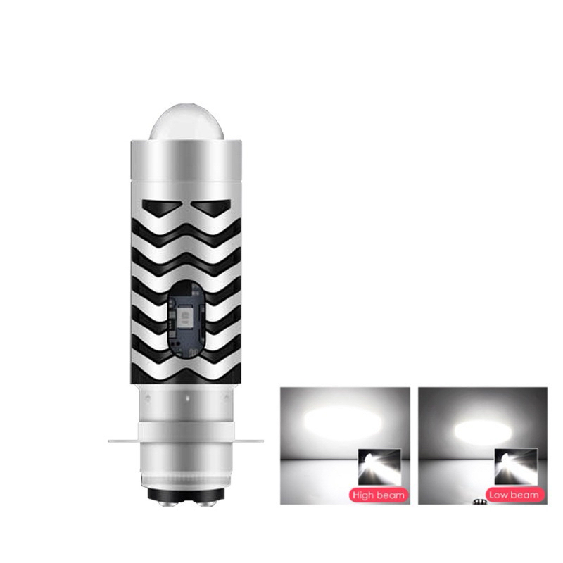 H6 P15D AC DC 9-80V LED เลเซอร์รถจักรยานยนต์ไฟหน้าสําหรับรถบรรทุกอัตโนมัติ 2 สี