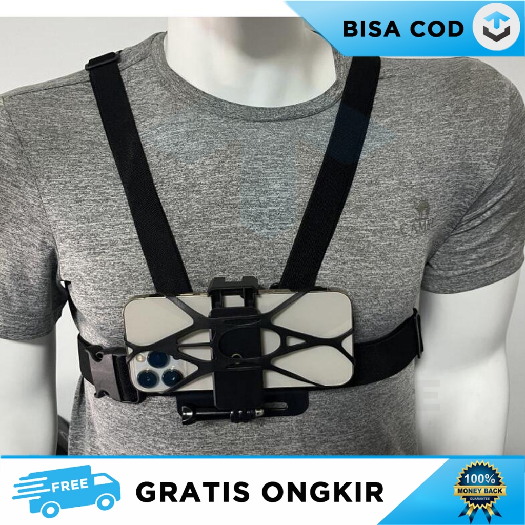 CHEST BELT STRAP HP DADA HERNESS VLOGGING สําหรับ GoPro SMARTPHONE CAMERA
