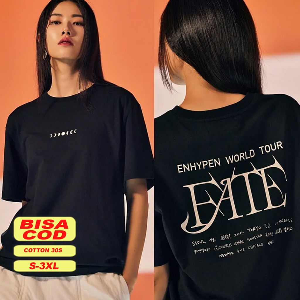 เสื้อยืด พิมพ์ลาย Kpop FATE WORLD TOUR สไตล์เกาหลี