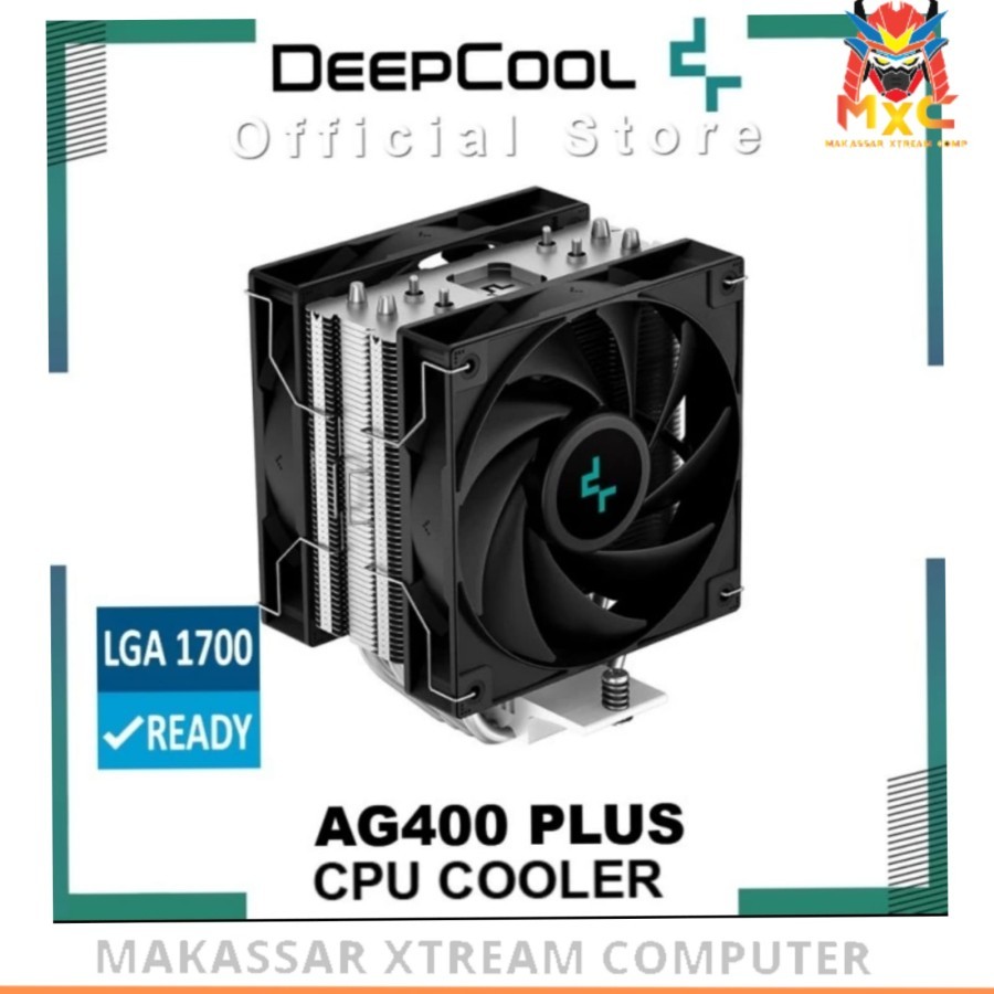 Deepcool AG400 PLUS พัดลมคู่ 4 ท่อความร้อน CPU Cooler