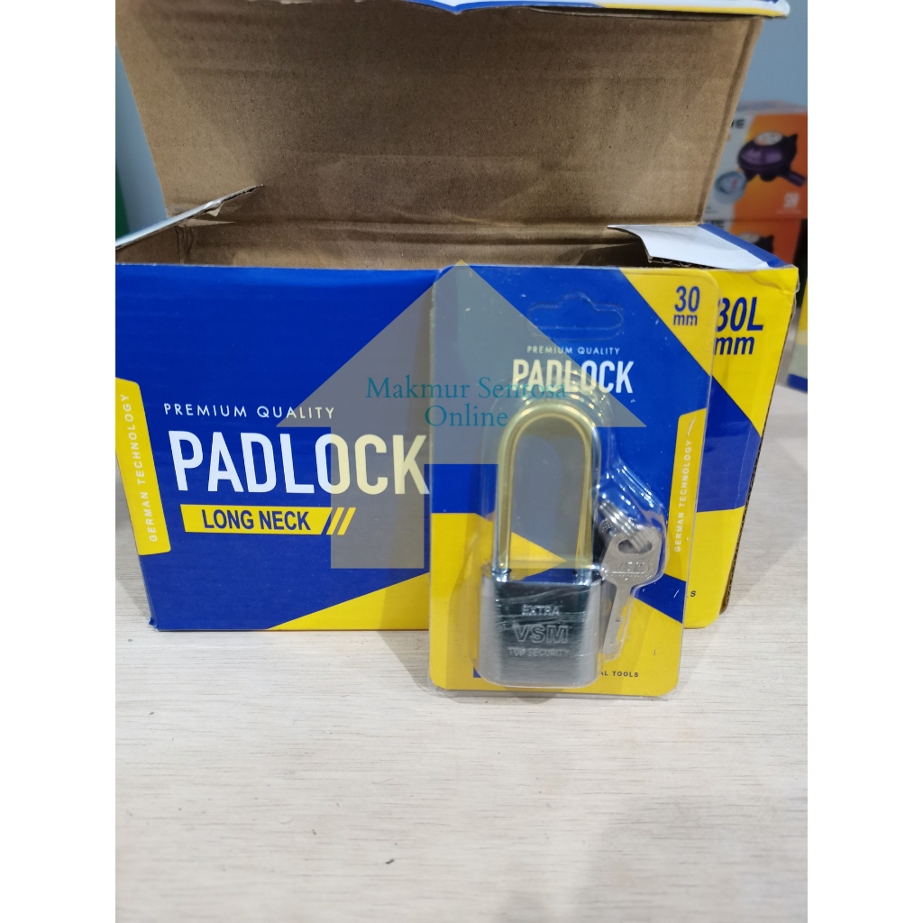 กุญแจยาว 30 มม./3 กุญแจรั้วคอยาว VSM