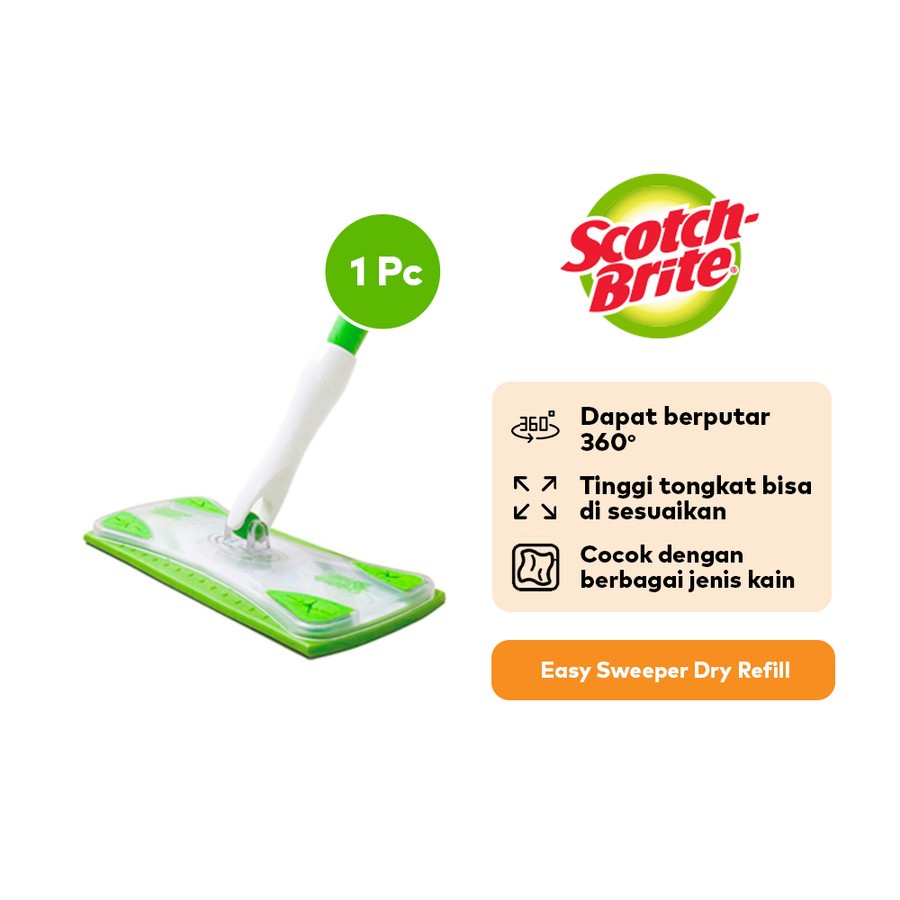 OCA Scotch-Brite 3M Easy Sweeper ไม้ถูพื้นทําความสะอาดอเนกประสงค์