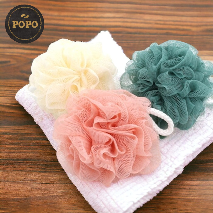 Tapas Bath Sponge Shower Puff ทนทานแข็งแรง