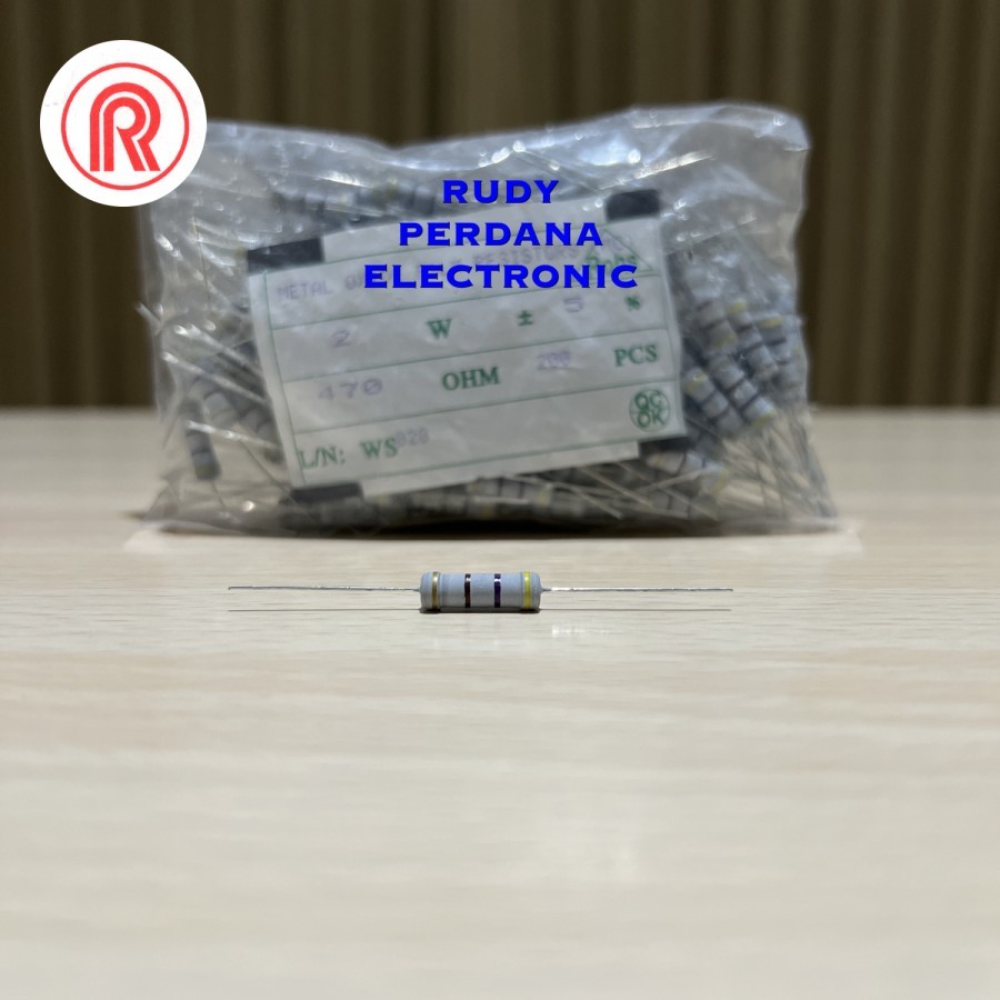 ตัวต ้ านทาน 2 วัตต ์ 2W 5 % 5เปอร ์ เซ ็ นต ์ 470OHM 470OHM 470Ω 470R