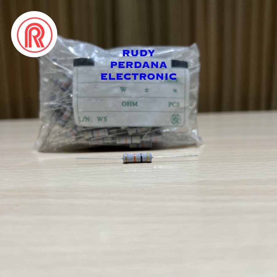 ตัวต ้ านทาน 2 วัตต ์ 5 % 5 เปอร ์ เซ ็ นต ์ 47000 47K 47kilo OHM