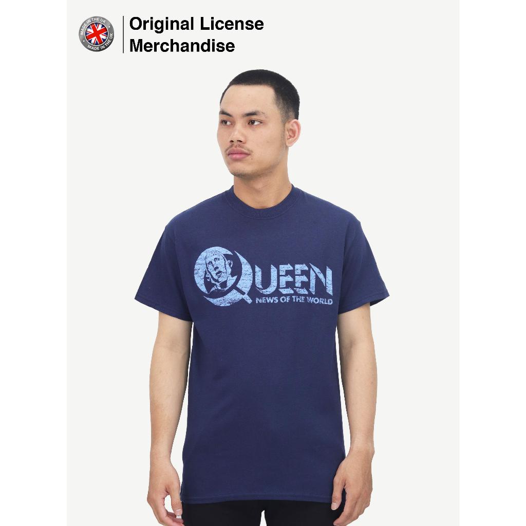 KATUN ผู้ชายและผู้หญิงแขนสั้นผ้าฝ้าย Casual เสื้อยืด Premium Motif Import Rock Music Band QUEEN Orig