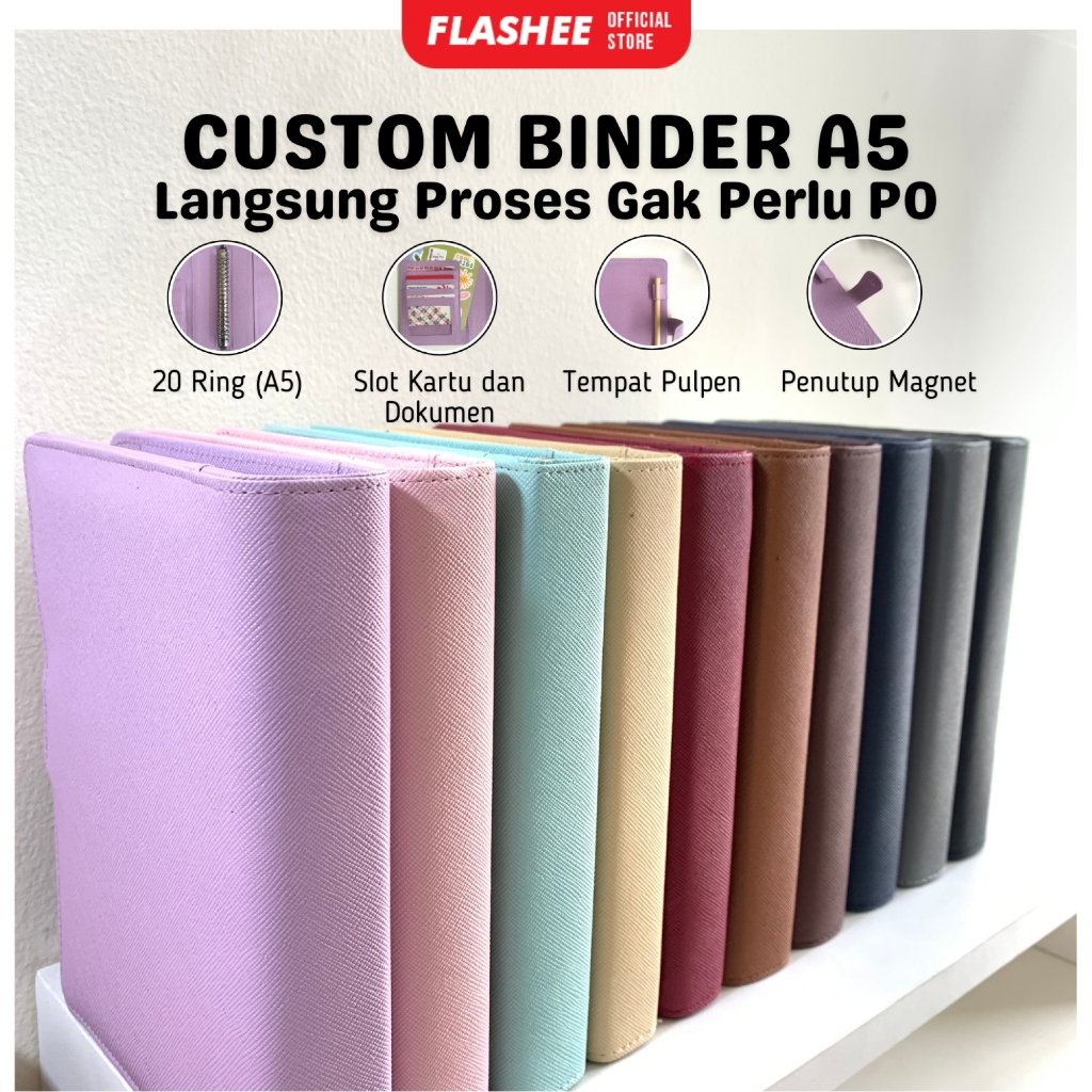 Exclusive Plain Binder A5 Custom Binder College School Binder A5 Custom บริษัทโลโก้ชื่อและหน่วย