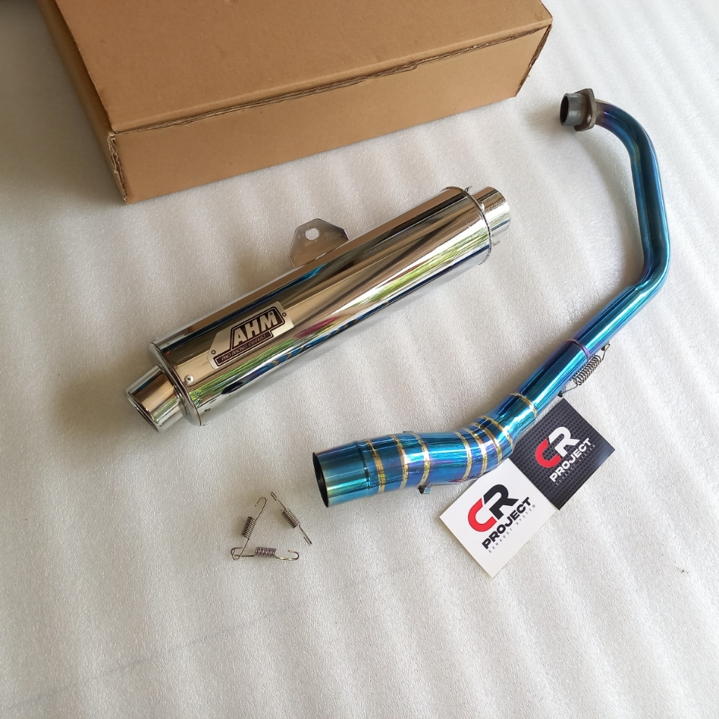 โปรโมชั่น EXHAUST CKD BLUE PIPE STANDARD RACING และ BOBOKAN SATRIA FU PNP VIXION CB150R VERZA SONIC SUPRA GTR MX KING JUPITER MX ETC ฟรี EMBLEM AHM