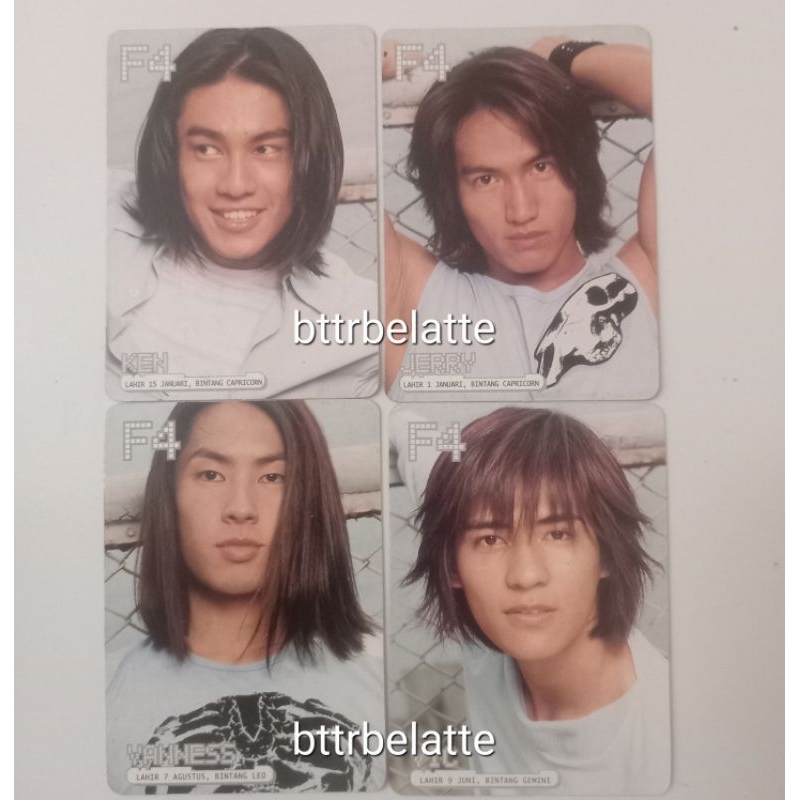 PC PHOTOCARD F4 METEOR GARDEN TAIWAN ซีดีต้นฉบับ CASSETTE JERRY YAN VIC KEN VANNESS
