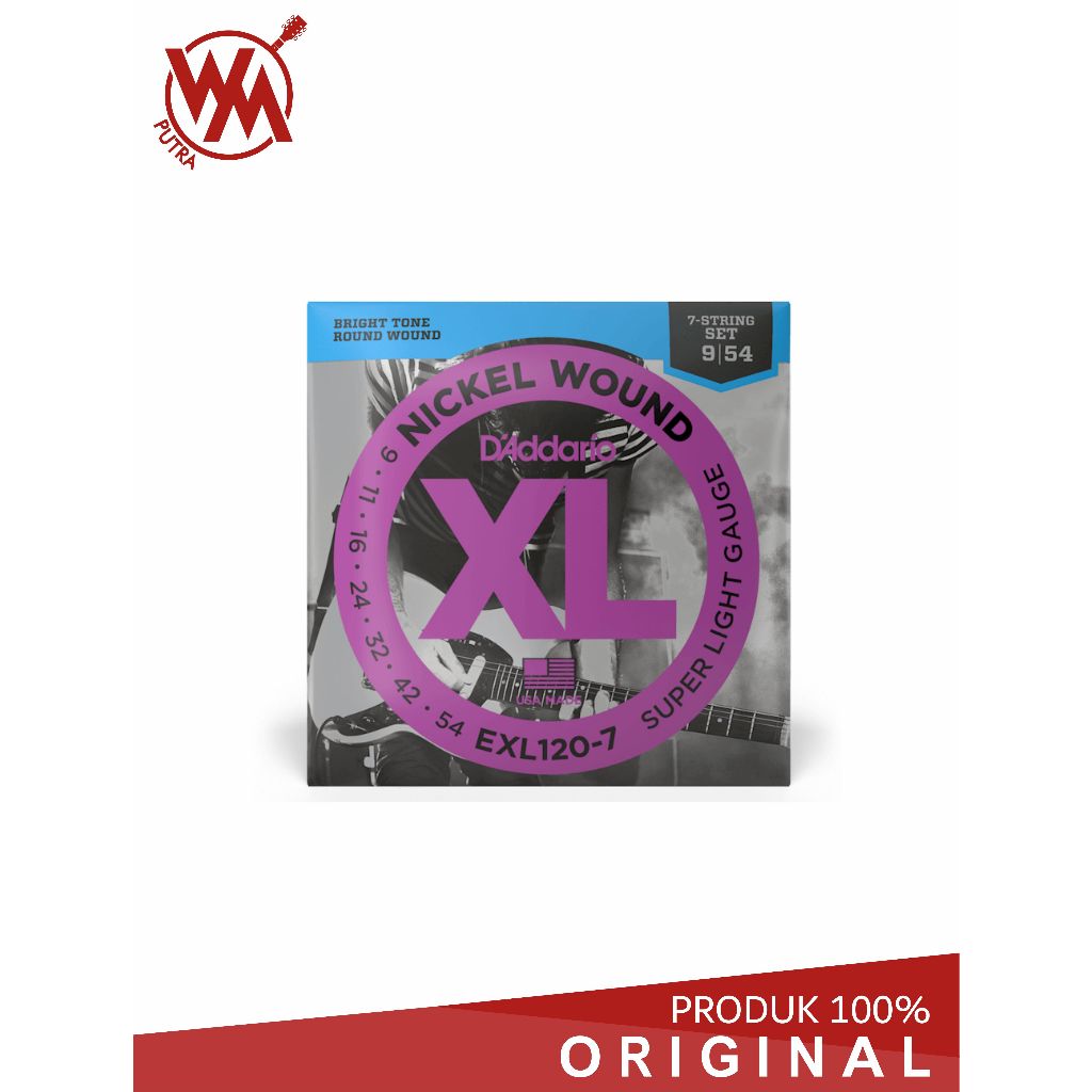 DADDARIO DADARIO GUITAR STRING SUPER LIGHT 7 STRING EXL 120-7