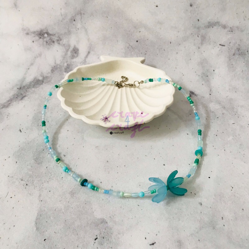 สร้อยคอลูกปัดซีรีส์ดอกไม้ - CRAVE FOR CRAFT CFC26