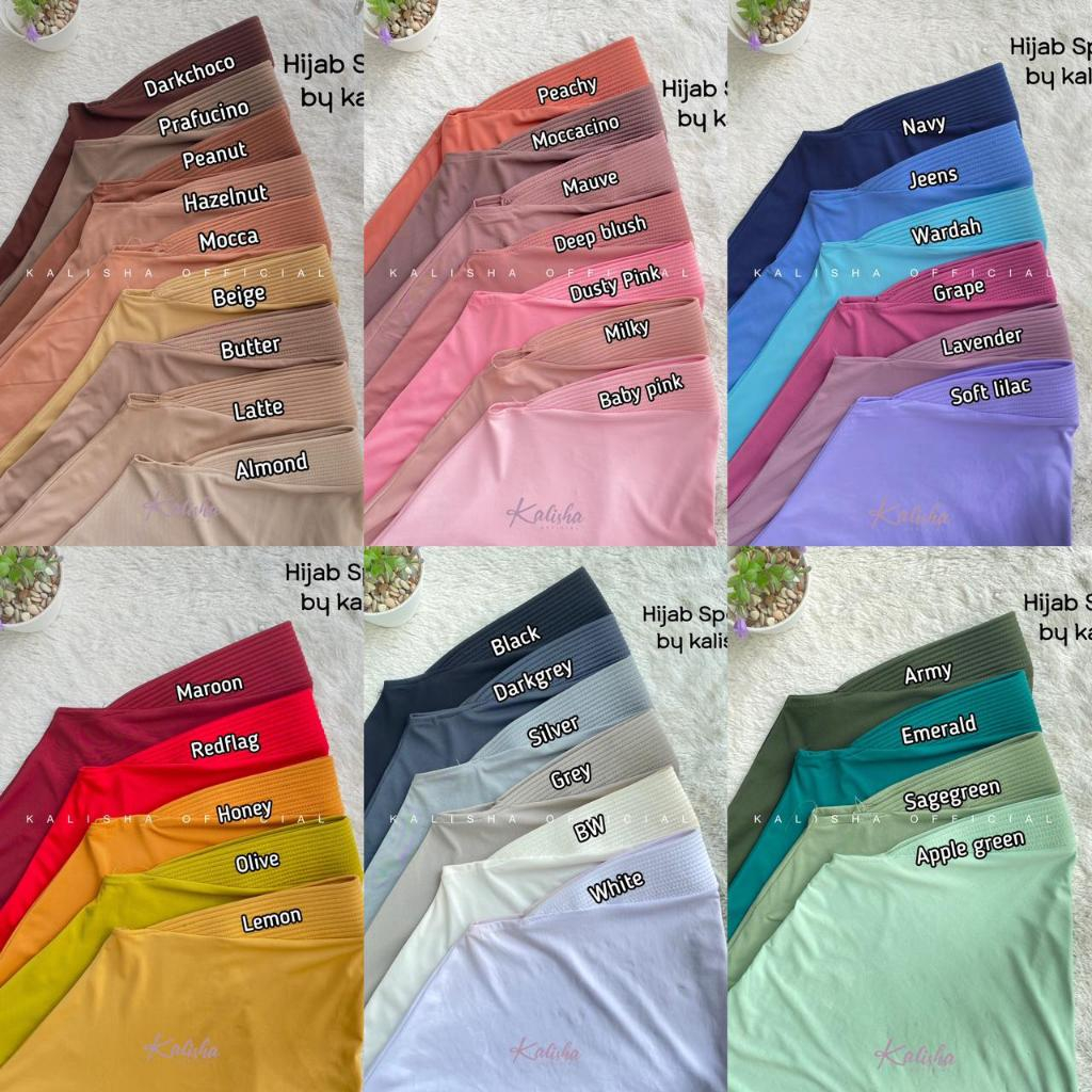Sporty Hijab Bergo Hamidah Instant Veil Daily Hijab Volleyball Futsal Badminton Hijab Sport Jersey Pet Antem Cool สบายโดย Kalishaofficial