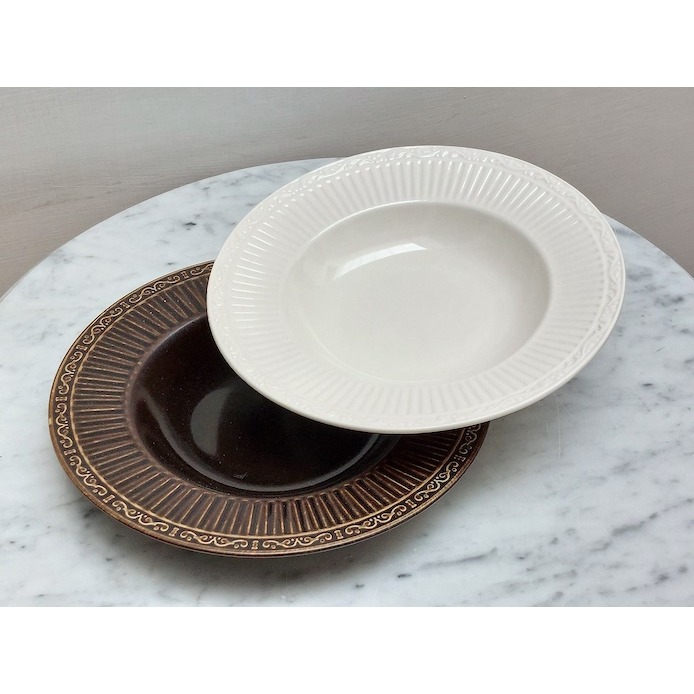 จานชามซุป UFO Ceramic Cafe - จานซุปชามพาสต้า LIRA 25cm