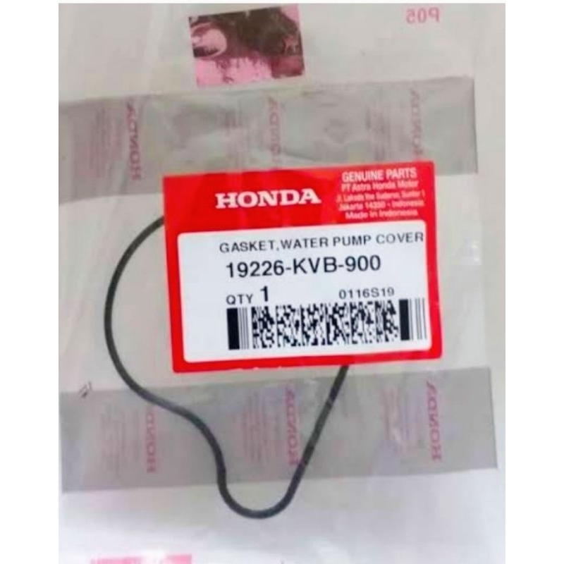 ฝาครอบปั๊มน้ําปะเก็น Vario คาร์บูเรเตอร์/ 19226-KVB-900/HONDA