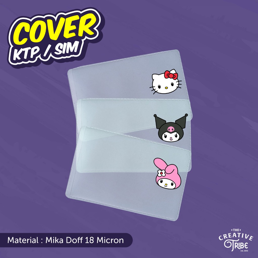 Sanrio - ตัวละครที่ไม่ซ้ําใคร KTP / ฝาครอบซิม - Hello Kitty Korumi Keroppi การ์ดป้องกันพลาสติก Mica Cover