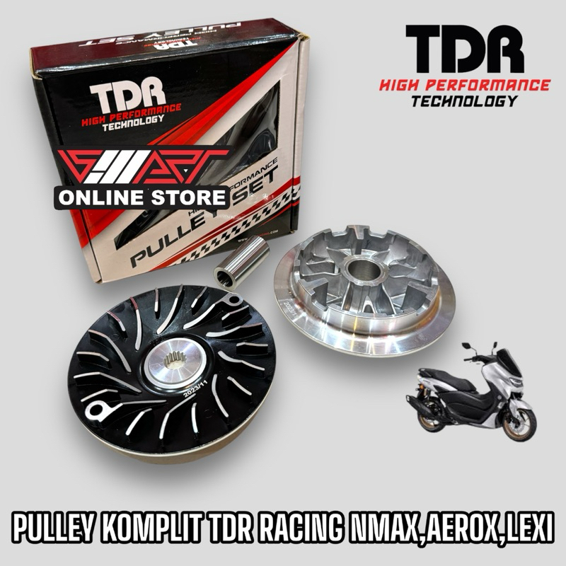 TDR RACING PULLEY KIT YAMAHA NMAX, AEROX, LEXI / COMPLETE TDR RACING ROLLER HOUSING